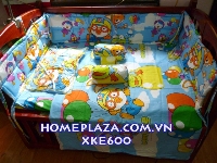 Bộ chăn ga gối quây cũi gối chặn 4 mùa Korea birds cực ngộ nghĩnh